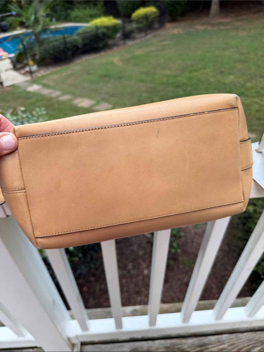 Coach Leather Tan Legacy Duffle Bag featuring an adjustable shoulder strap 2012 - Picture 15 of 17